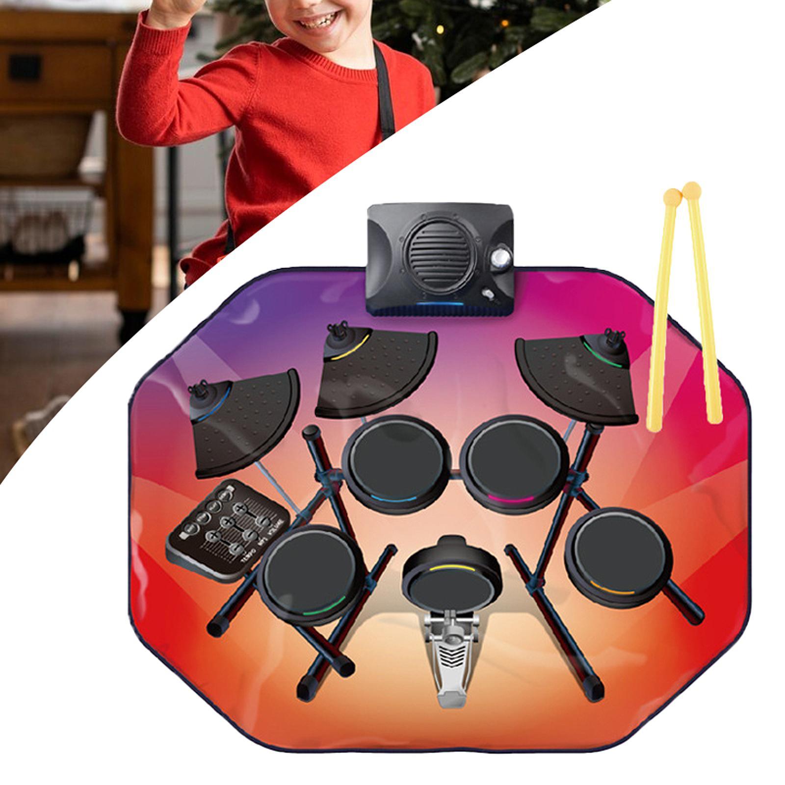 Electronic Drum Set Roll Up - Katlanabilir Davul Pratik Seti, Kompakt Elektrikli