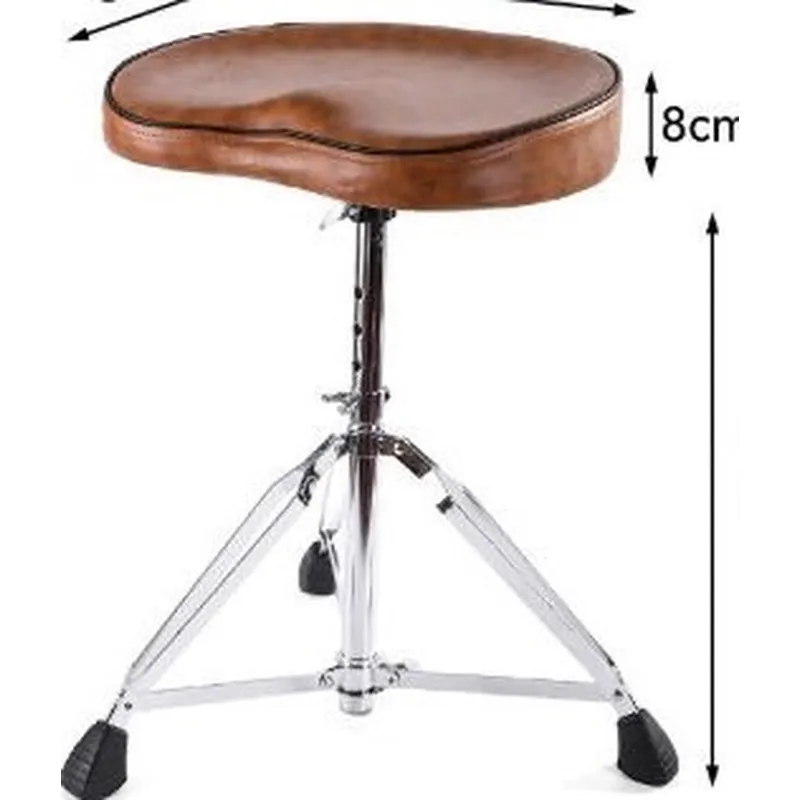Drum Throne Adjustable - Ayarlanabilir Deri Seleli Davul Taburesi, Dönen