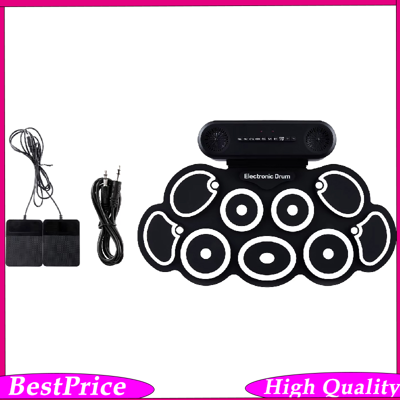 Electronic Drum Set Roll Up - Elektronik Davul Seti USB Roll-Up Silikon