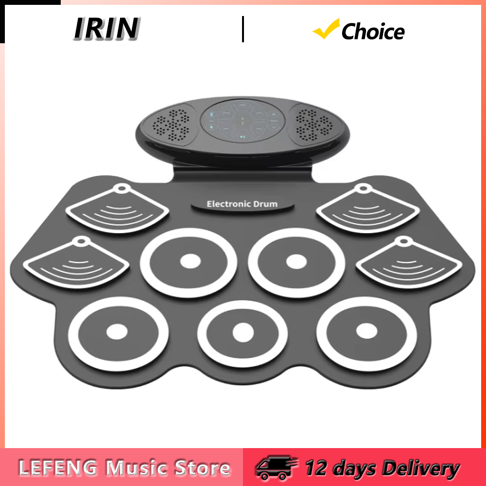 Electronic Drum Set Roll Up - IRIN Elektronik Davul Seti 9 Pedli