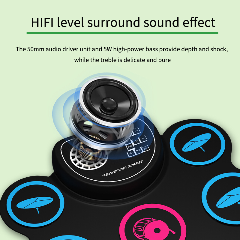 Katlanabilir, Elle Rulo Haline - Electronic Drum Kit For Kids incelemesi ve fiyatı