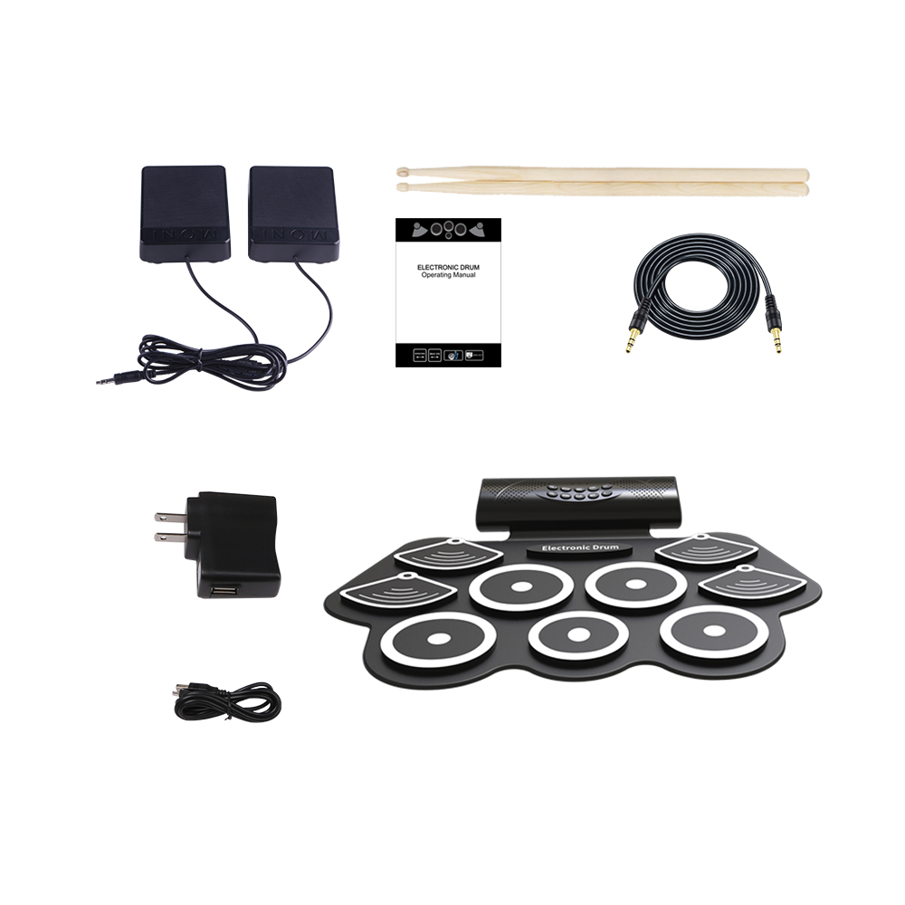 Şarj Edilebilir Pil ve Hoparlö - Electronic Drum Set Roll Up incelemesi ve fiyatı