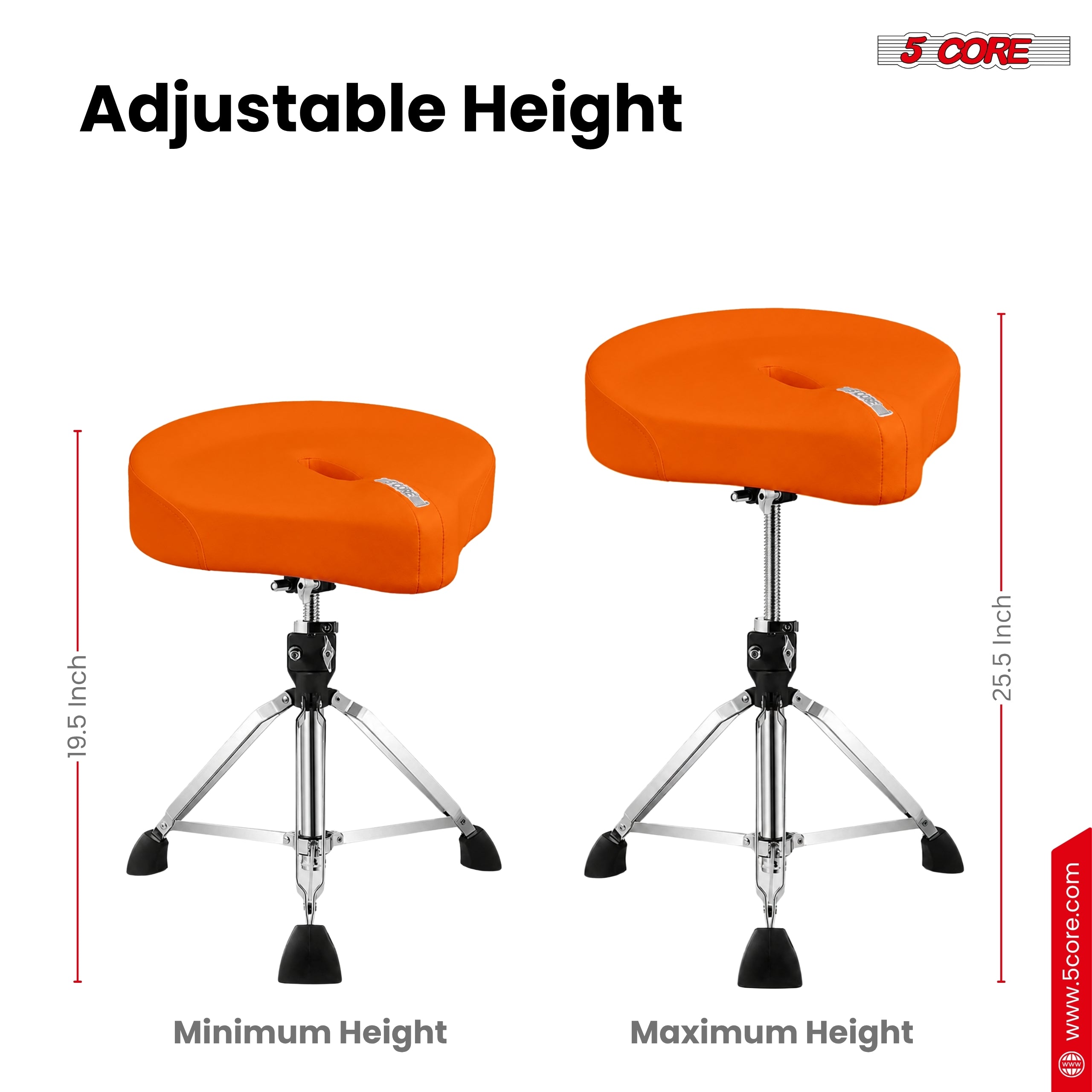 5 Çekirdekli, Dolgulu, 4 inç E - Drum Throne Adjustable incelemesi ve fiyatı