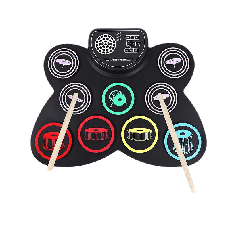 Renkli Katlanabilir Silikon Ru - Electronic Drum Kit For Kids incelemesi ve fiyatı