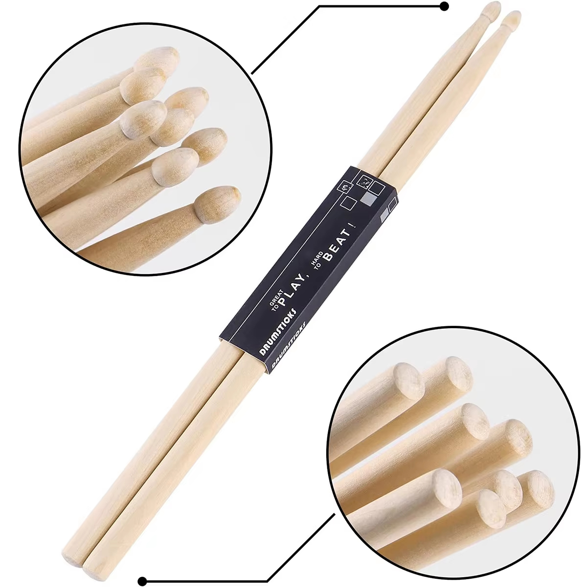 Miwayer 5A/7A Akçaağaç Bagetle - Drumsticks 5A Maple incelemesi ve fiyatı