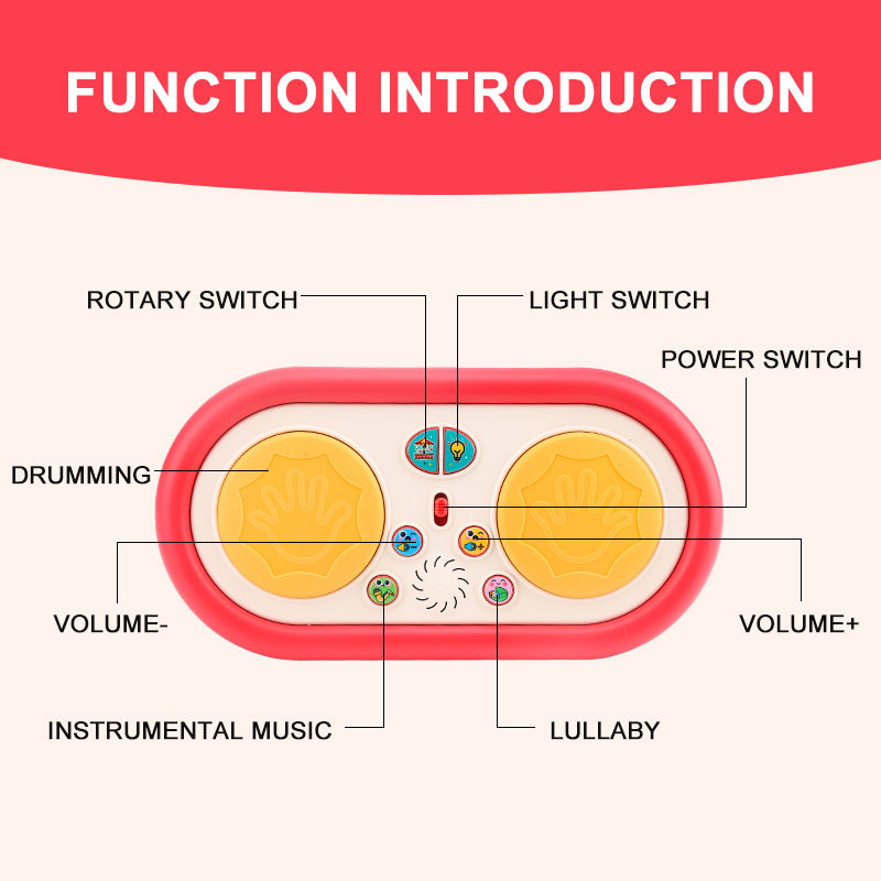 Çocuklar için Çok Fonksiyonlu  - Electronic Drum Kit For Kids incelemesi ve fiyatı