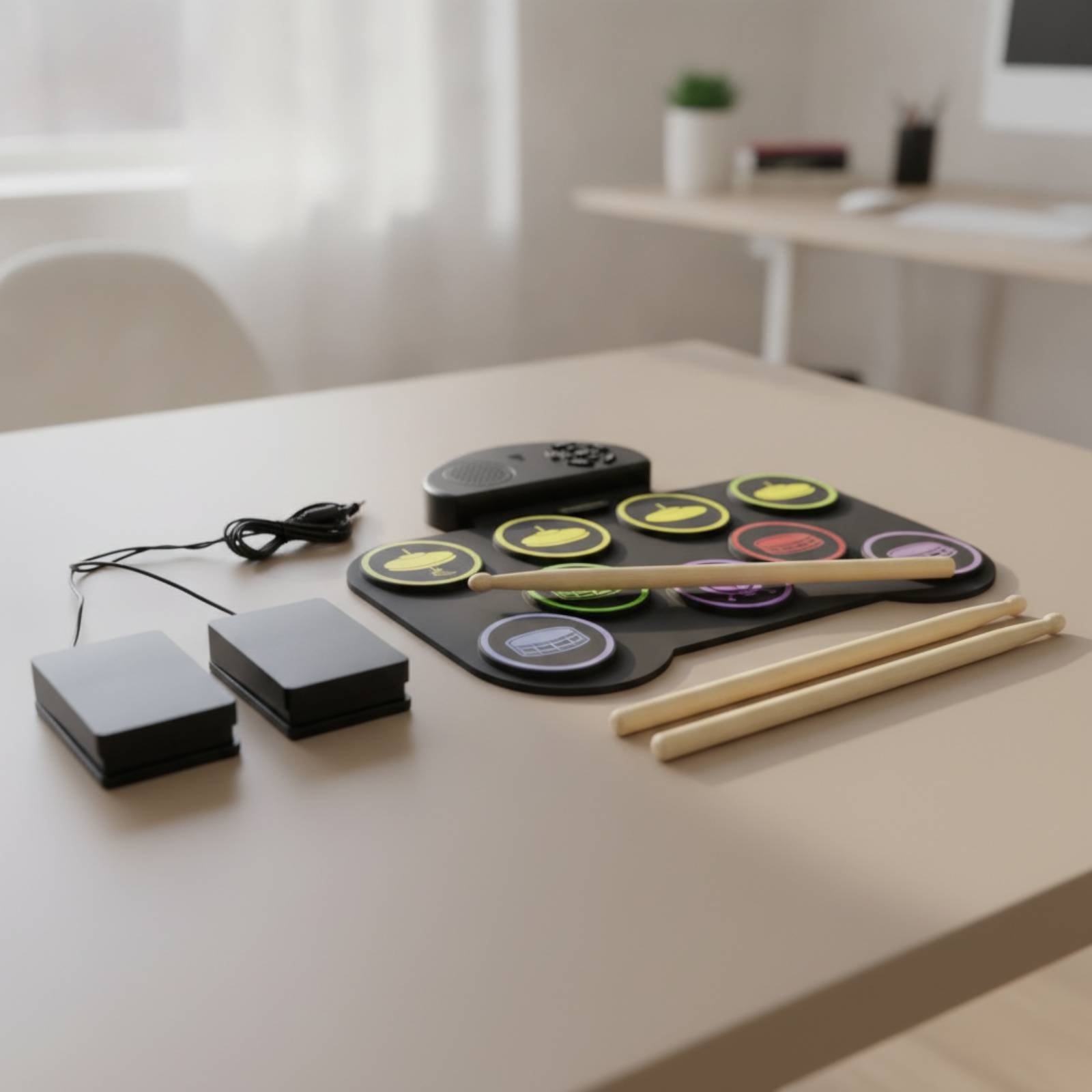 Rulo Tipi Davul Pedi Yerden Ta - Electronic Drum Set Roll Up incelemesi ve fiyatı