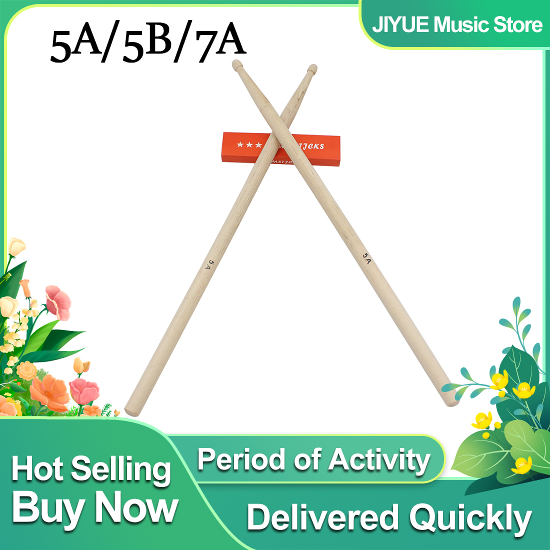 1 çift 5A/7A/5B bagetler akçaa - Drumsticks 5A Maple incelemesi ve fiyatı