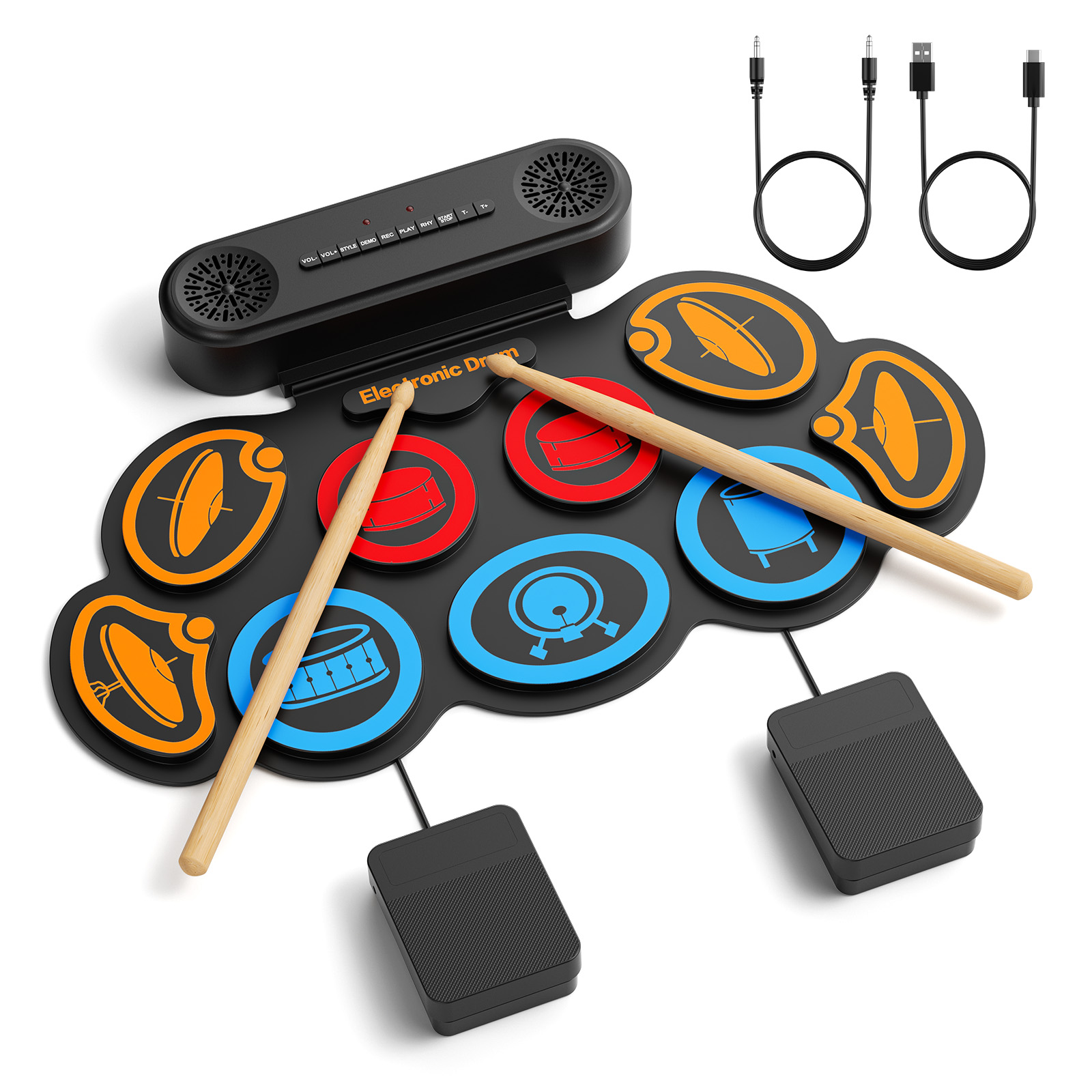 9 Pad'li Elektronik Davul Seti - Electronic Drum Set Roll Up incelemesi ve fiyatı