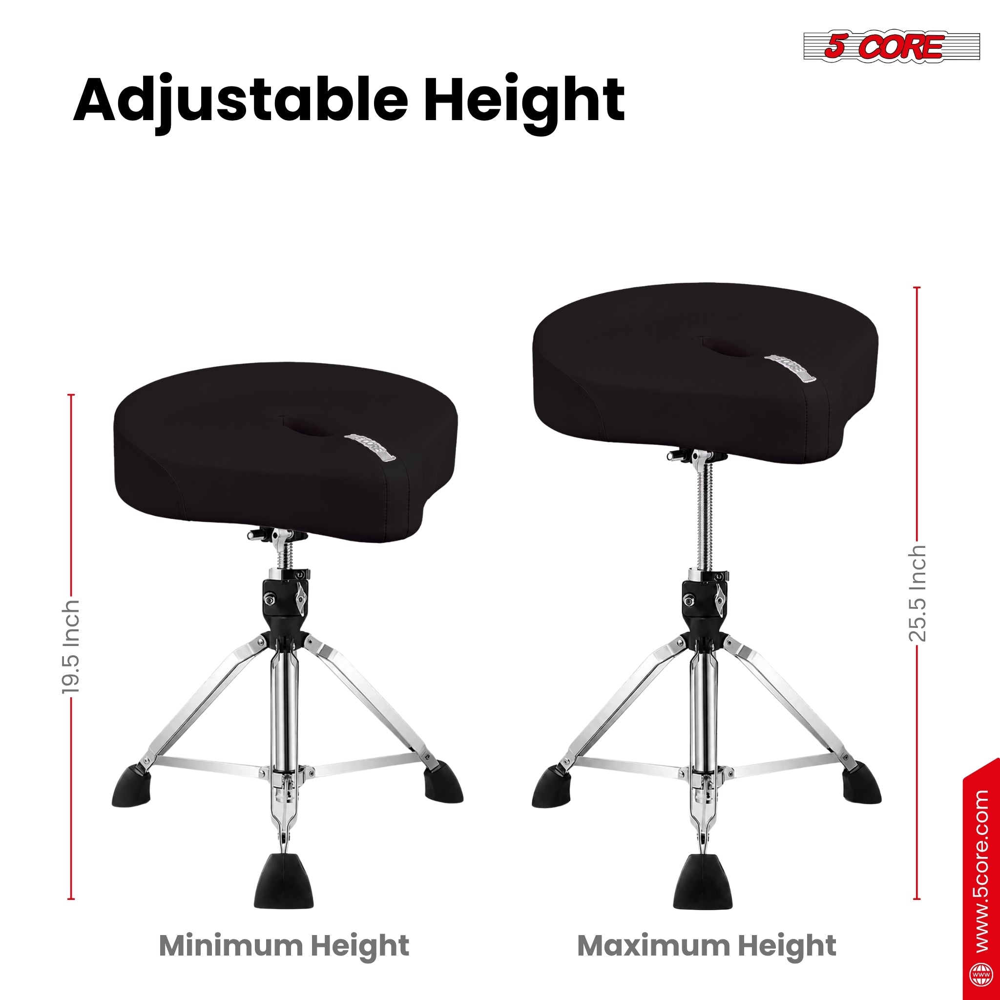 5 Çekirdekli, Dolgulu, 4 İnç E - Drum Throne Adjustable incelemesi ve fiyatı