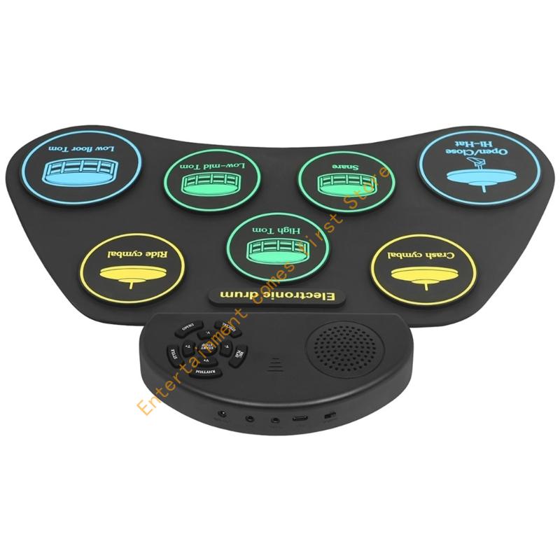 10 Şarkı, Ayarlanabilir Tempi, - Electronic Drum Set Roll Up incelemesi ve fiyatı